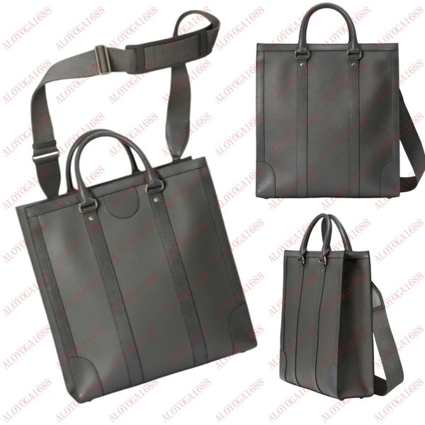 Briefcases Messenger Bags Mens Luxury Designer Mirror Quality Grey And Black Highest Canvas Shoulder Bags Business Crossbody Bag Ophi Medium Totes Handbag