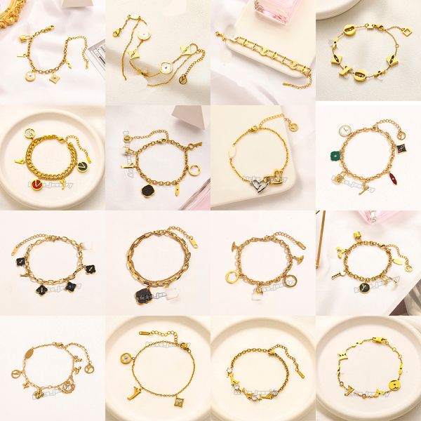 Designer bracelet fashionable classic leather bracelet Cuban chain women's bracelet birthday party gift