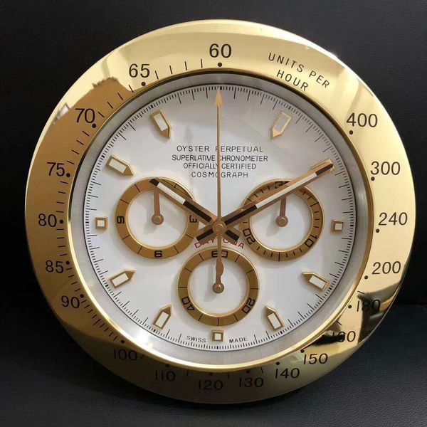 Luxury Designer Decor Super Silent Luxury Metal Modern Design Large Wall Watch Home Stainless Steel Luminous Clock The Date Will Work X0726 K260209 Free Shippin
