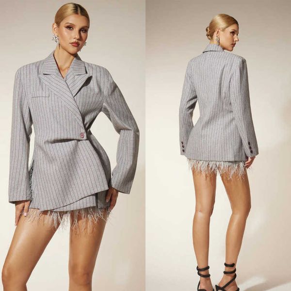 Simple Striped Style Women's Suit 1 Piece Jacket — compare prices at CompareOffers