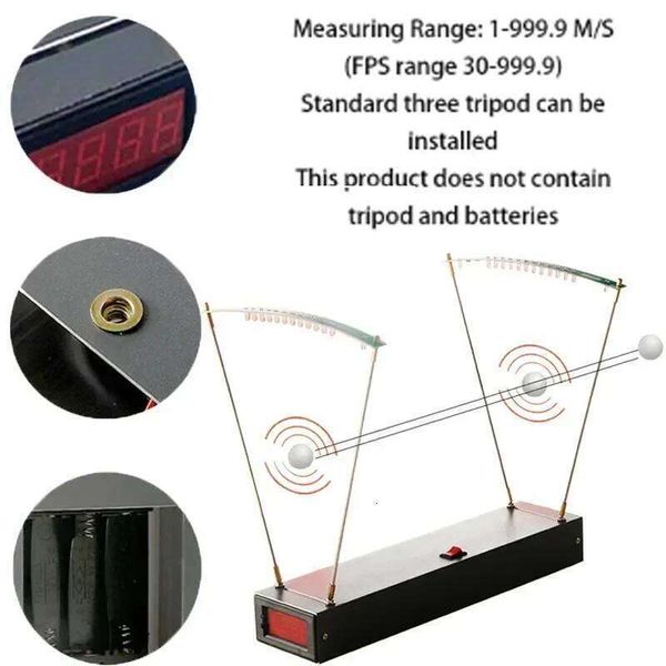 New 30-9999 FPS for Shooting Chronograph Meter Velocimetry Bullet Slingshot Speed Measuring Tools