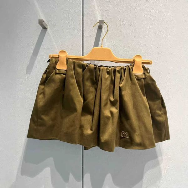 Skirts Designer Niche Design Fall/Winter New Fashion Versatile Letter Embroidery Elastic Waist Slim Tie-Waist Mini Skirt AH6W