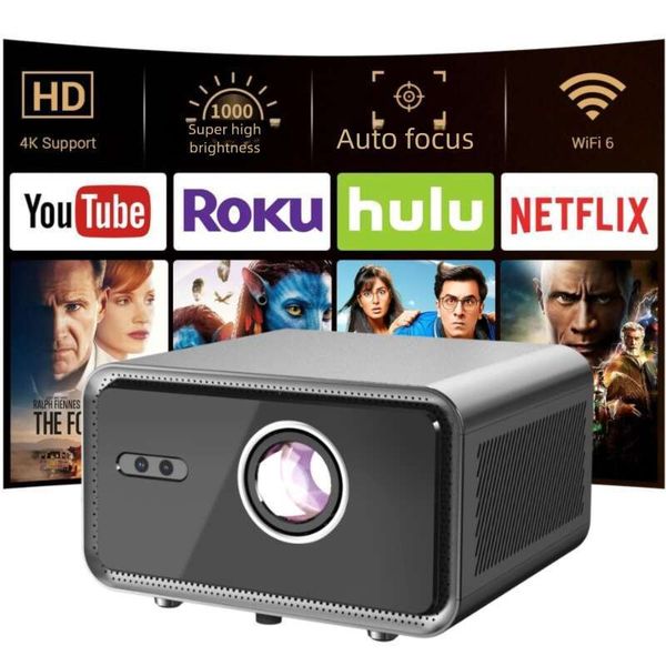New A8 for Home Use, 4K Smart 3D Ultra-High-Definition Daytime Bedroom Laser Enclosed Direct Projection Projector