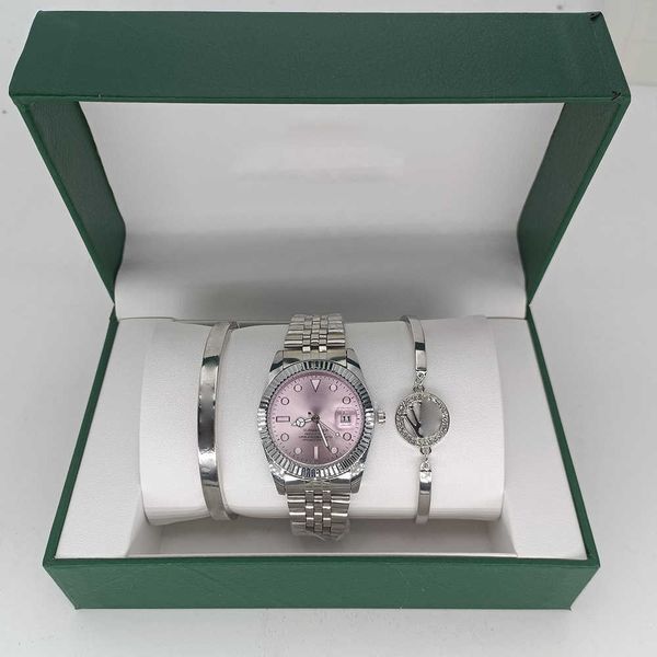 Luxury watches, high-quality watches Laojia Tooth Ring Water Ghost Diary Quartz Three-piece with Packaging Jewelry Set A