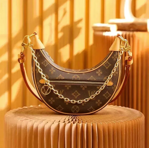 Luxury Designer bag Handbag Purse Brown Flower Women Shoulder Bags Louisities Vittuon Tote Brand Letter Leather Crossbody Loop Moon Bags Backpack Wallet