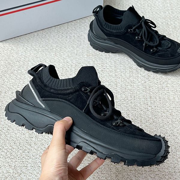 Men's Suede Sneakers Fashionable New Designer Man Casual Shoes Black Man Running Shoes Trailgrip Lite3 Nubuck Lace cotton lining Anti slip rubber outsole