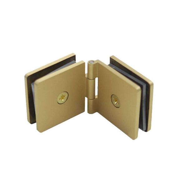 Shower Door Hinge DIY Friendly Easy Installation Modern Look Mounting Hardware Brass Clamp For Glass