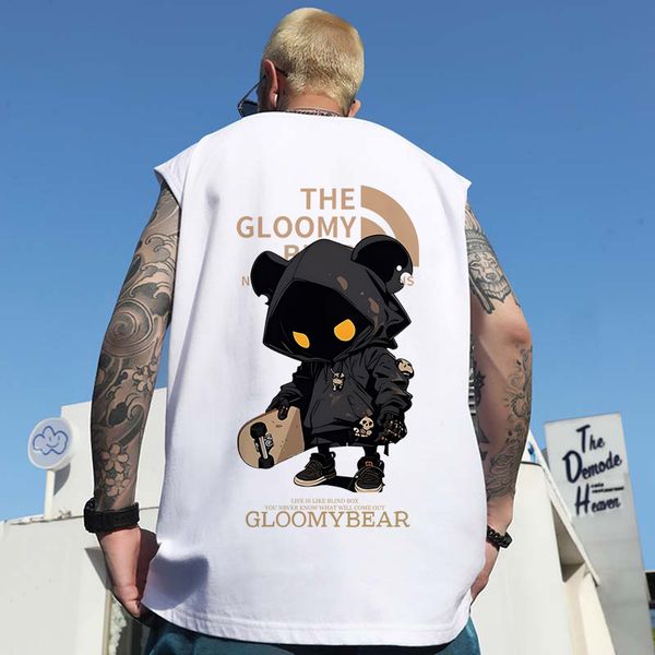 DHgate 2026 Men's Cartoon Print Tank Tops | Summer Basketball Athletic Gym Training Sleeveless Tees sold by DHgate