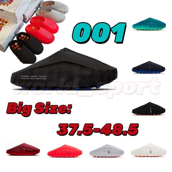 Designer mind001 001 slides for Men Women Pre-match Tech Comfortable Slippers Geode Teal Light Bone Solar Red Black Chrome Light Smoke Grey Fashion Shoe Size 37-48.5