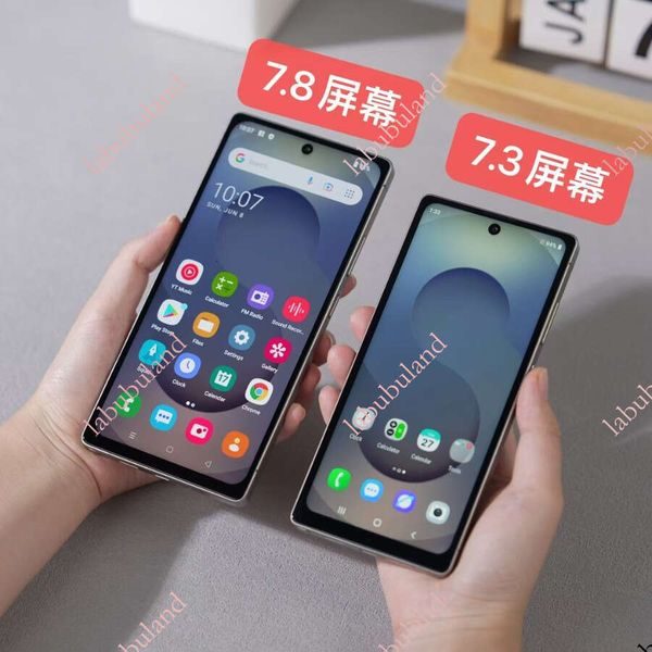 S25 Ultra popular smartphone with 1:1 silicone case, center-pierced ultra-large screen, 7.8inch true 4G Android 12, 4+64GB