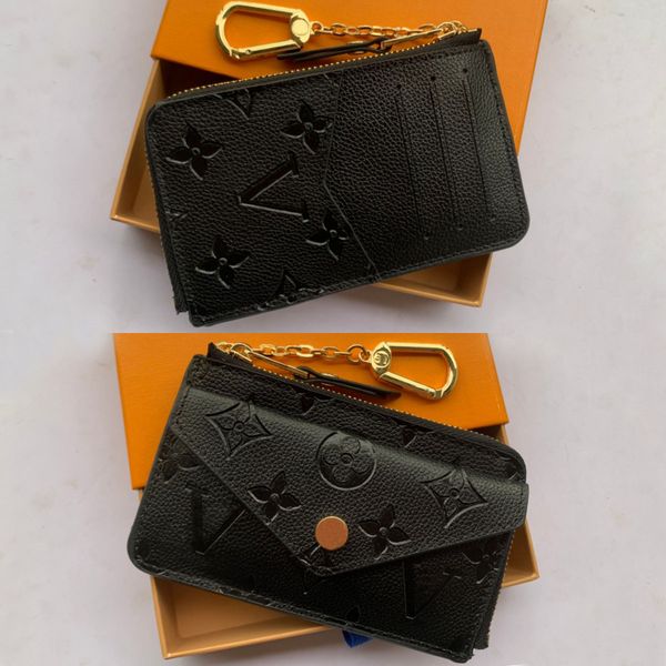 WALLET CARD HOLDER RECTO VERSO Designer leather Fashion Womens Mini Zippy Organizer Wallet Coin Purse bag Belt Charm Key Pouch with out box M69431