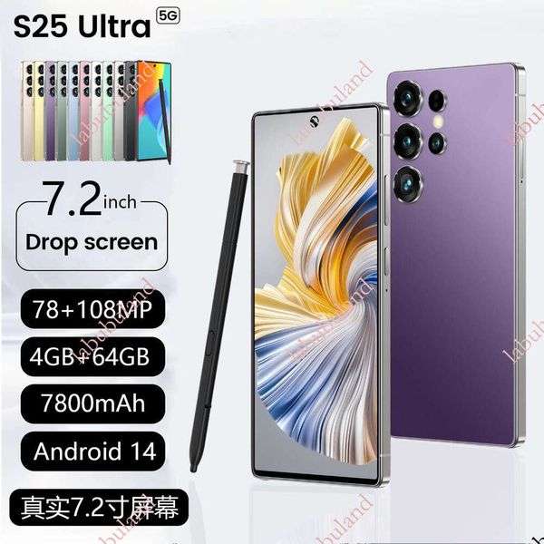New S25Ultra Mobile Phone Global Version 4+64G True 4G Large Screen 8.2inch Smartphone Android 14
