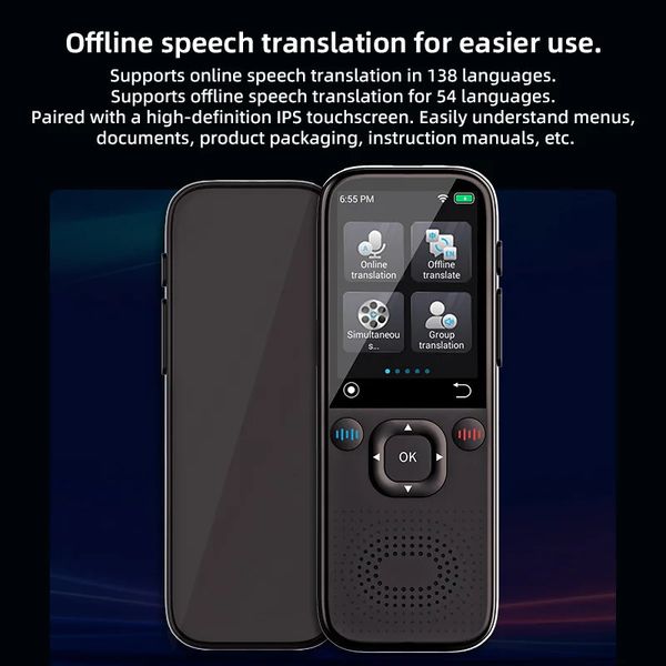 142 Languages Translator Device Online Offline Russian Korean Portuguese Arabic Dutch German French Spanish Italian Vietnamese 260410