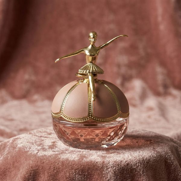 Charming 50ml Feminine Perfume Bottle - Delicate Dancing Bloom Essence Suitable For Couples' Dinners