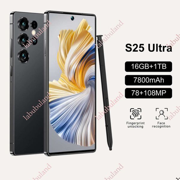 S25 ultra wholesale and dropshipping new mobile phone 7.3inch large screen Android 12 with built-in pen 16+1T