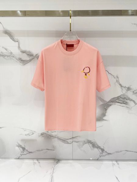 2026 Men's Plus Tee & Poos Round nck embroidered and printed polar style summer wear with street pure cotton m24