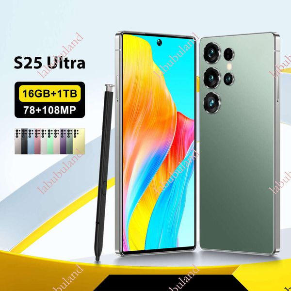 S25 Ultra smartphone, flat screen with center punch-hole, 7.3inch octa-core Android 14, 3+64GB, in stock
