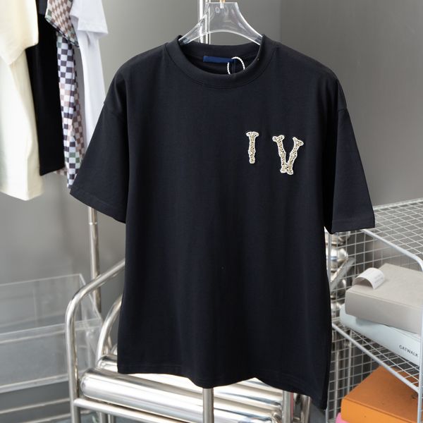 New luxury T-shirt high quality Men's T Shirts Designer letters embroidery Crewneck Loose and fashionable shirt Men And Women loose Short sleeve tops S-XXL