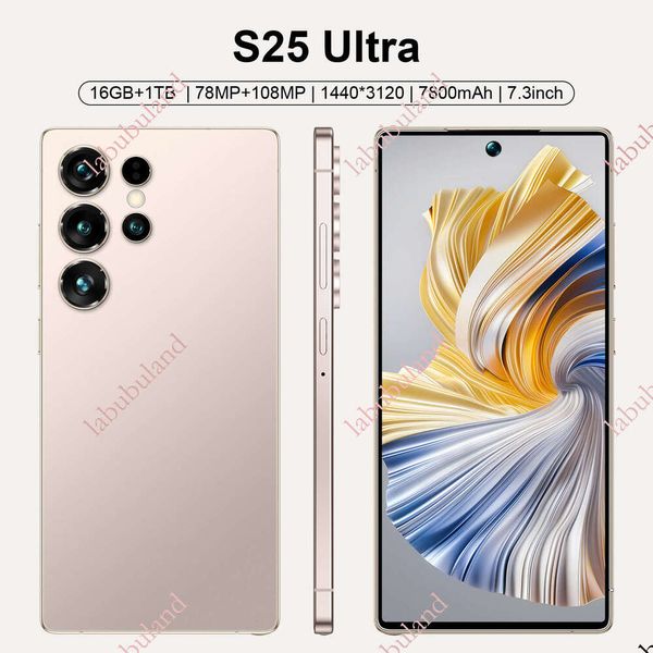 TK's popular S25 Ultra smartphone, true 4G, 6+64GB, square screen 7.3inch smart foreign trade phone wholesale