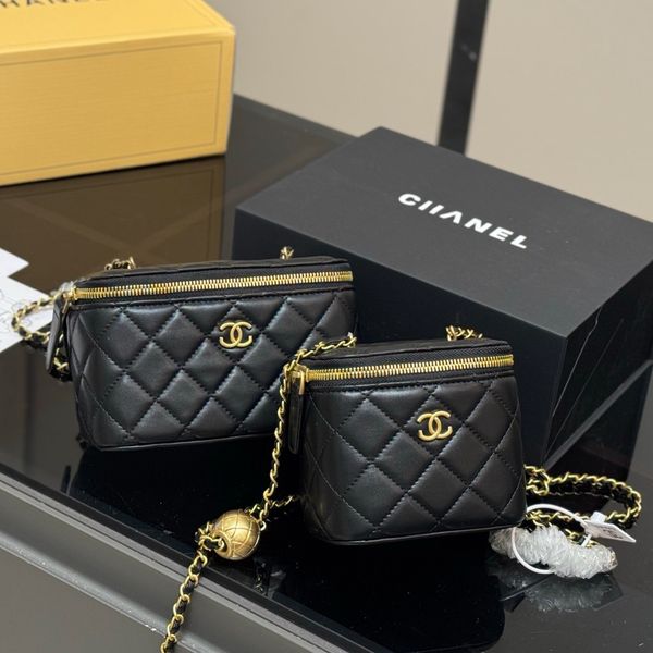 10A designer bag makeup bag luxurious women shoulder bag high quality chain mini fashionable toiletries storage box diagonal cross bag wallet