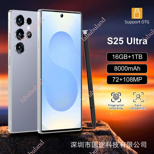 mobile S25 Ultra smartphone with built-in pen, Android phone 16G+1TB all-in-one device, foreign trade wholesale