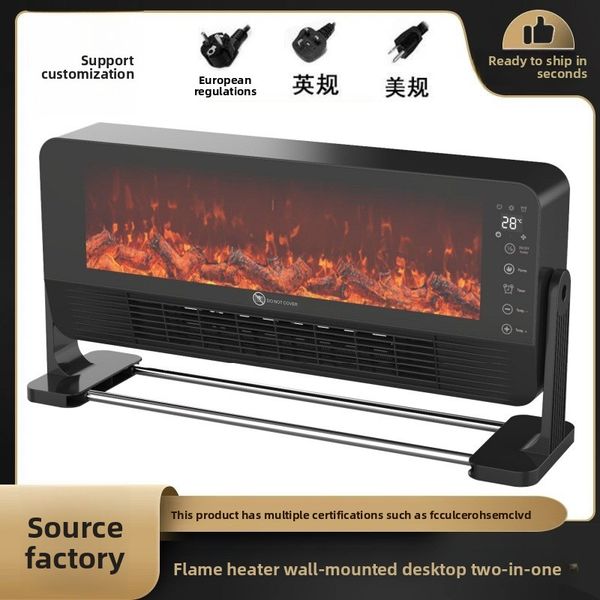 Cross-border exclusive heater simulation flame fireplace decorative heater indoor home heater electric heater baseboard