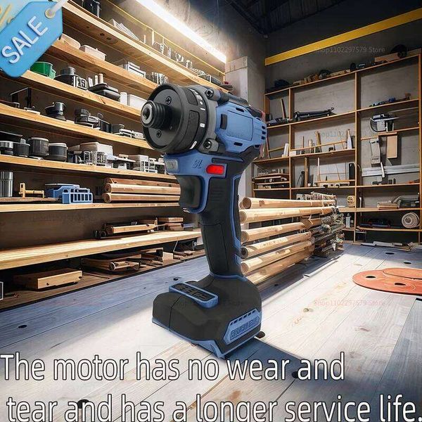 4000rpm Brushless Electric Screwdriver 21+1 Gear Two Speed Cordless Drill Makita 18V No Battery Perfect for Home