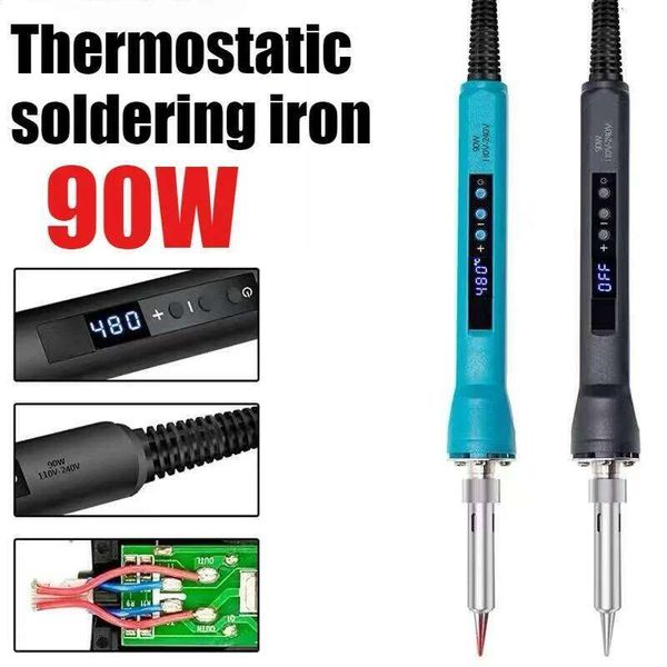 90W Adjustable portable soldering iron Mini Welding Repair Tools EU 240V US plug 100V