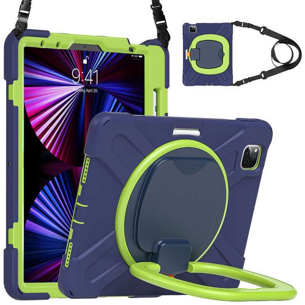 iPad Air6 7 hand anti-drop case Pro13 shoulder strap crossbody Pro11 10th tablet cover