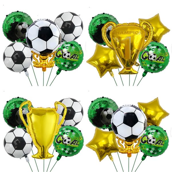 Amazon S New Piece Football Themed Birthday Party Decoration Set With Football Trophy Shaped Foil Balloons