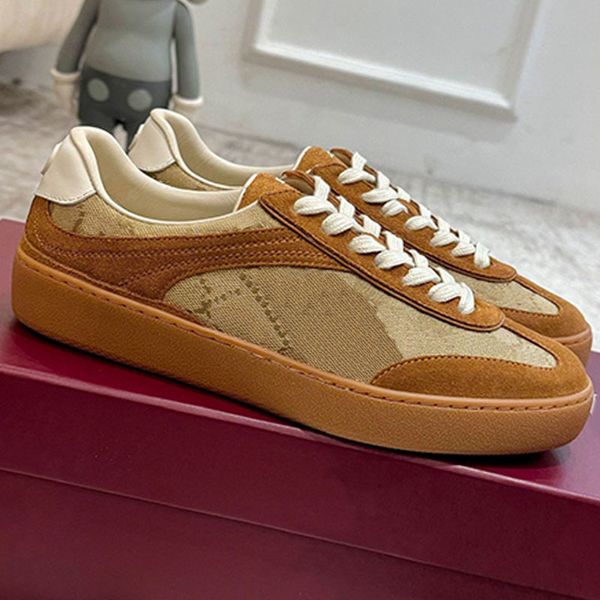 Womens Elegantly From Brown Supple Suede G75 Sneaker Comfortable Leather Lining Sports Shoes Daily Outdoor Fashion Collocation Casual Shoes
