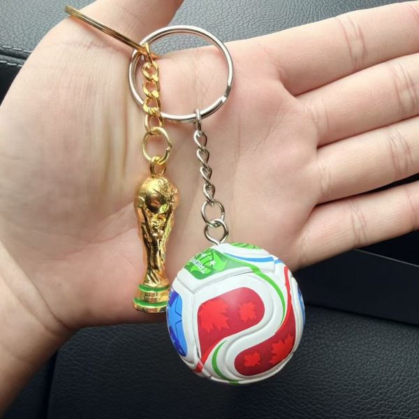 Football Keychain Party Favors 2026 World Cup New Commemorative Keychains Accessory for Fans Exquisite Ball Pendants