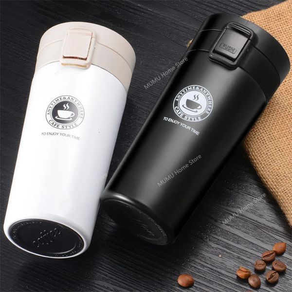 380ML510ML Thermal Mug Double-layer Stainless Steel Coffee Cup Tea Vacuum Flask Thermos Water Bottle Leak-proof Thermos Mug 260416