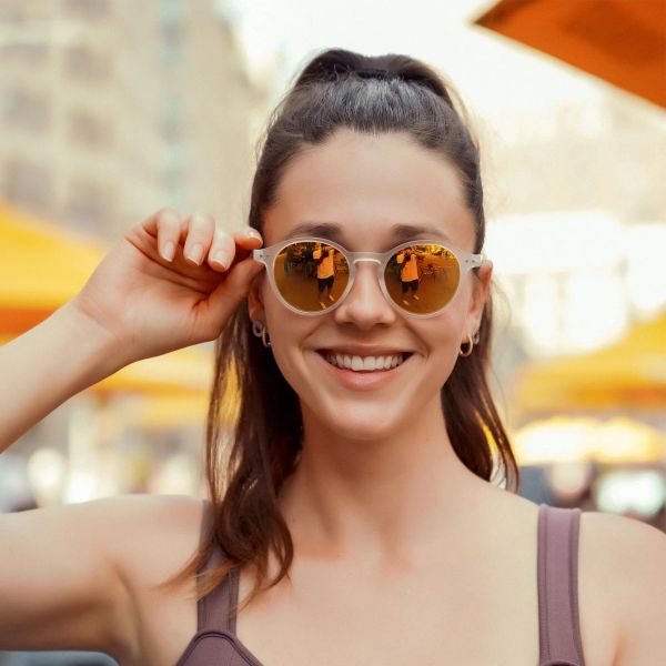Unisex Polarized Round Sunglasses, Retro Classic Fashion Ey…