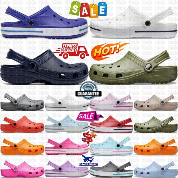 Classic Clog Bayaband Sandal Women Sandals Mens Black White Bone Navy Varsity R…