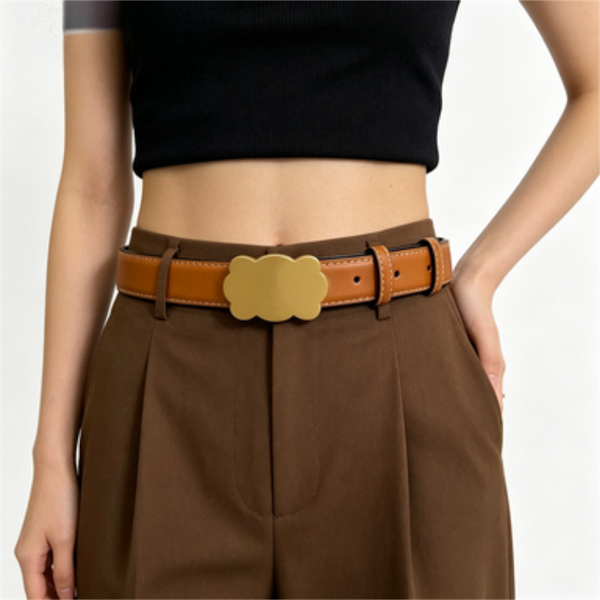 Luxury Designer Belt Women Leather Mens Belt Black — compare prices at CompareOffers