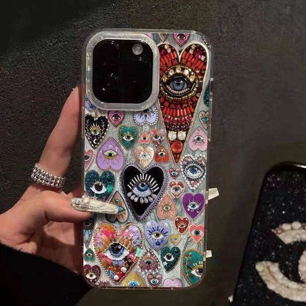 Personalized Love Color Eyes Phone Pro Max 16E 15 Plus 14 13 12 11 XS XR 7 8 For IPhone 16 Case Funda 26Y0416