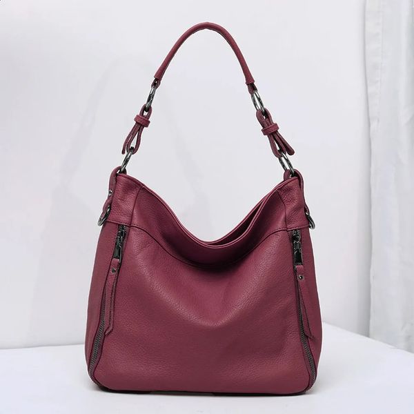 High Quality Womens Cow Leather y Handbag Versatile Ladies Large Capacity Shoulder Crossbody Highend Commuting Bag 260415