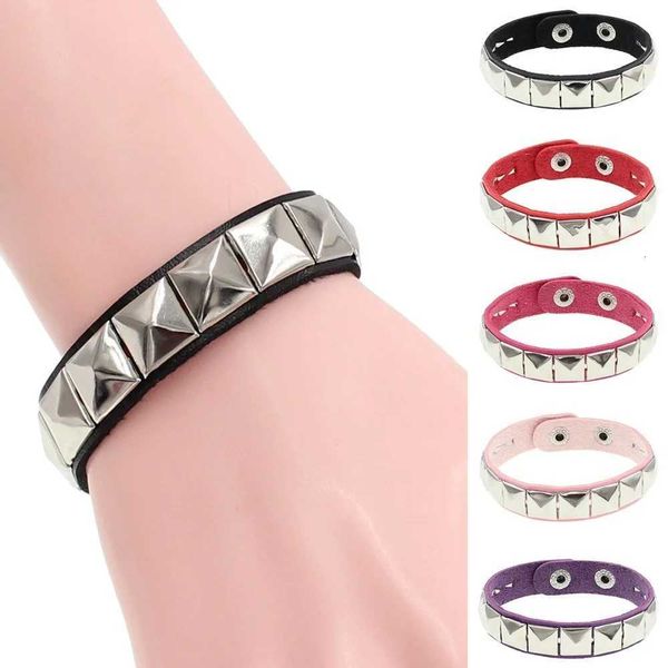 Punk Hip-hop Single Row Square Rivet Bangles Fashion — compare prices at CompareOffers