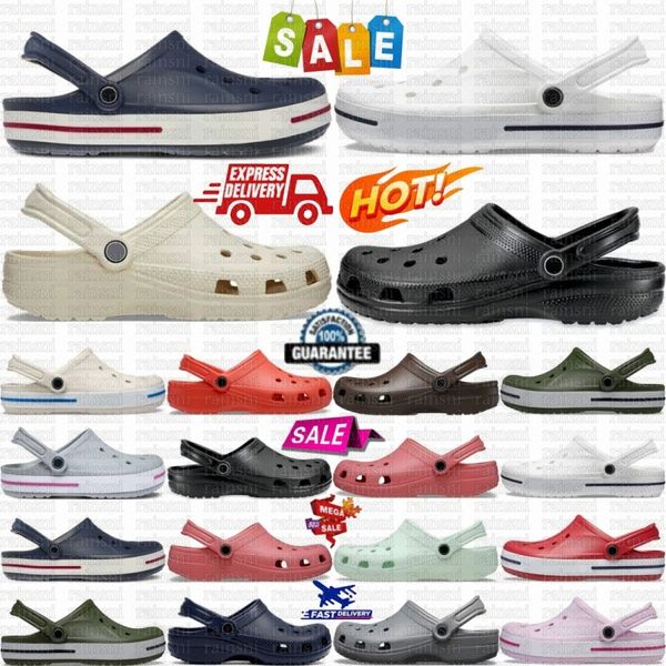 Classic Clog Bayaband Sandal Women Sandals Mens Black White Bone Navy Varsity R…