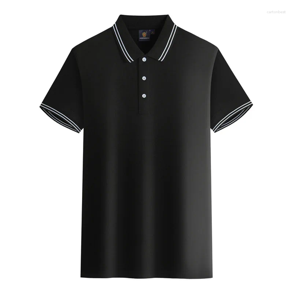 Men's Polos Polo-shirts 2026 Summer Casual T-shirts Quick Drying Short Sleeves Solid Colour Shirts Resistant Business For Men