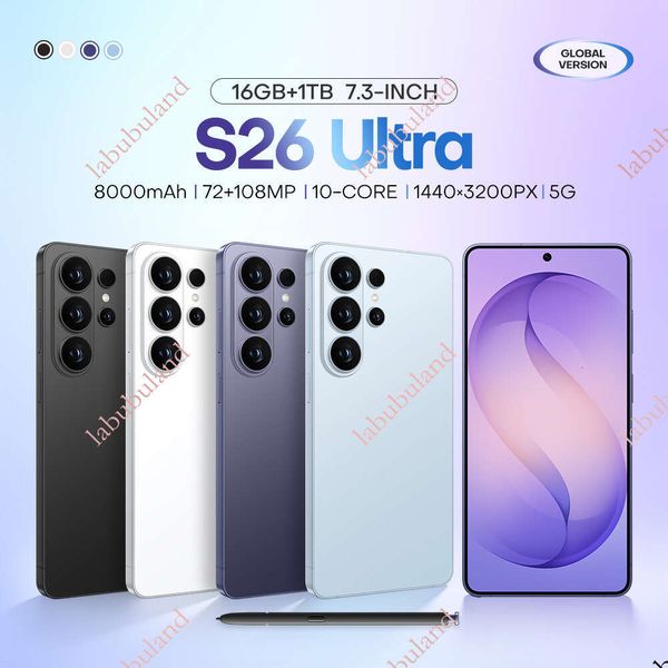 S26Ultra smartphone 4G in-stock replica version 4+64 wireless charging 6.75inch foreign trade dropshipping
