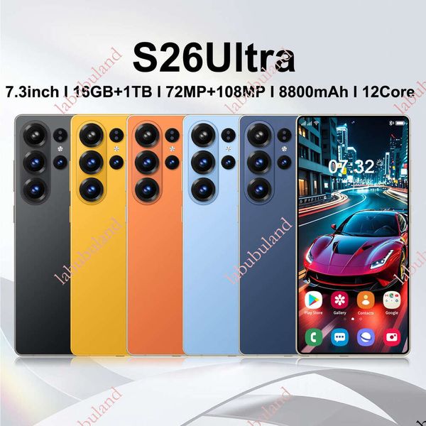 S26Ultra New Smartphone 3+32G HD Screen 7.3inch Android 10 Low-Cost Export Phone