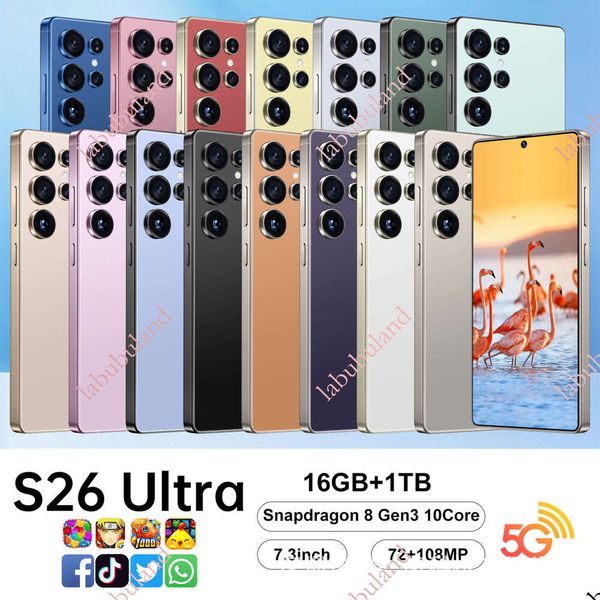 TK's best-selling smartphone S26Ultra 16+1TB Android 12 smart foreign trade phone 7.3inch large screen