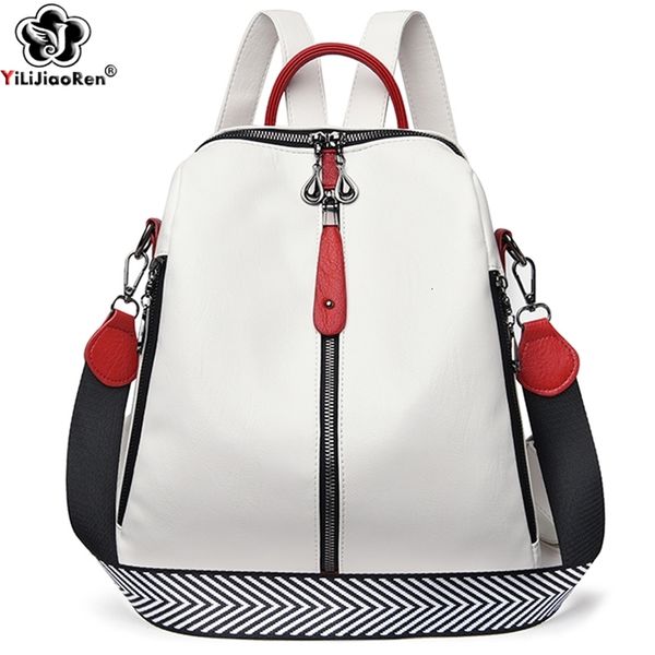 Fashion Backpack Female Soft leather Rucksack Women Shoulder Bag Ladies Travel Back Pack Large Capacity Dayback Bookbag for Girl260324ww