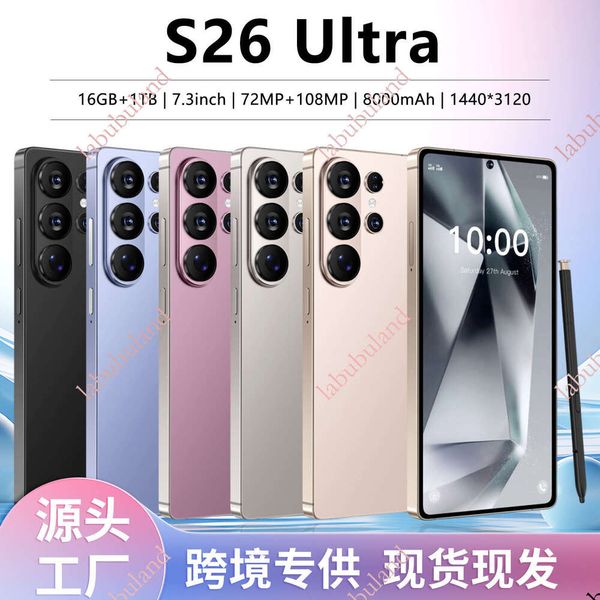 S26 Ultra mobile phone 5G 6.75inch smartphone global version in stock, exclusively for foreign trade
