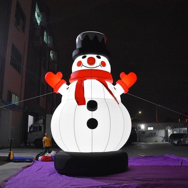 wholesale 10/33ft tall Merry Christmas Inflatable Snowman Outdoors Santa Decorations for Home Yard Garden Decoration