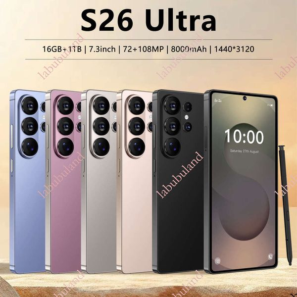 New S26 Ultra 7.3inch large screen 3+64G true 4G foreign trade smartphone TK bestseller