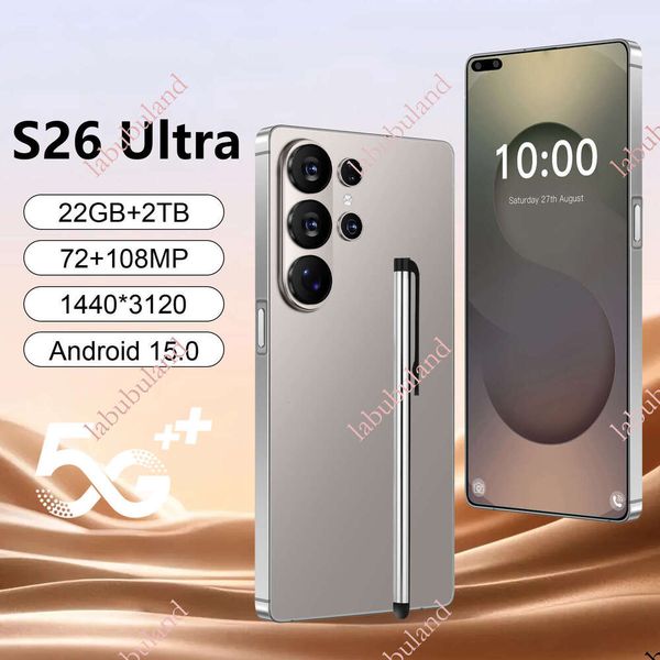 Brand new popular S26 Ultra smartphone 6.6inch Large screen true 5G global connectivity 128GB large memory