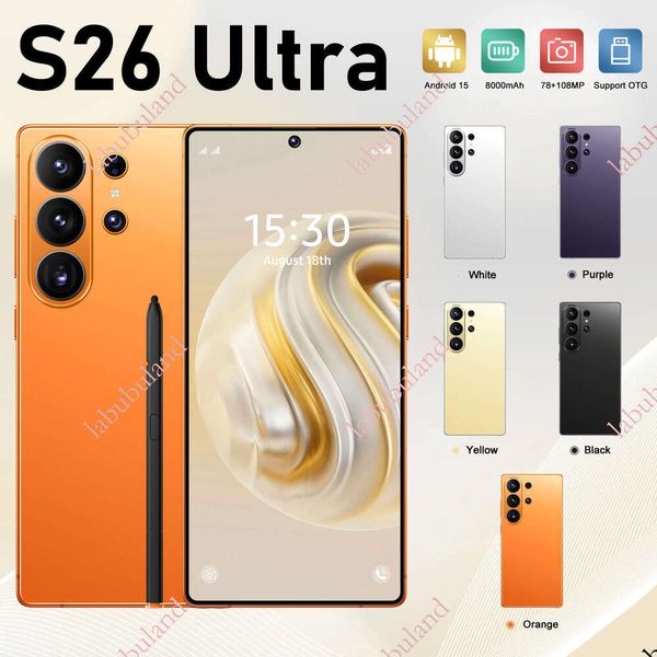 S26 Ultra phone 6.8inch HD screen 16+1T, exclusively foreign trade, smart 4G mobile phone, available for dropshipping